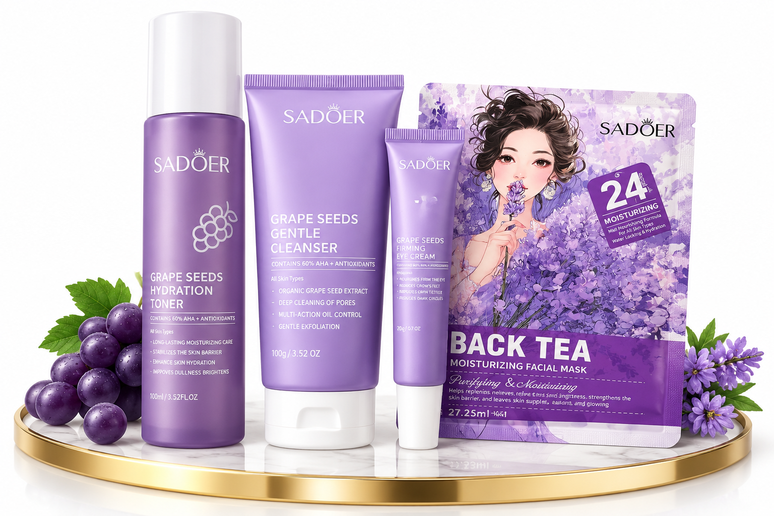 پک روتین پوستی بنفش
